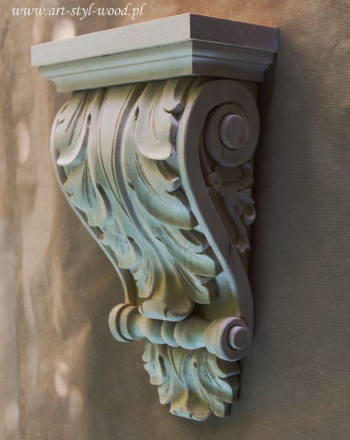 kroksztyn drewniany, drewniany korbel, drewniane ozdoby do mebli kuchennych, ozdobny wspornik drewniany, kapitel drewniany, dekor do stylizowanych kuchni, ornament meblowy, kroksztyn drewniany, korbel drewniany, kapitel drewniany, wspornik drewniany, ozdobny wspornik, wspornik pod okap, rzeźbiony wspornik,