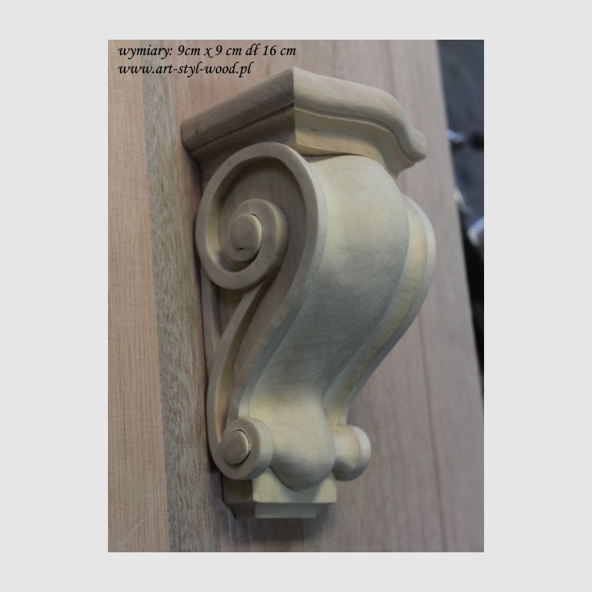 kroksztyn drewniany, drewniany korbel, drewniane ozdoby do mebli kuchennych, ozdobny wspornik drewniany, kapitel drewniany, dekor do stylizowanych kuchni, ornament meblowy, kroksztyn drewniany, korbel drewniany, kapitel drewniany, wspornik drewniany, ozdobny wspornik, wspornik pod okap, rzeźbiony wspornik,