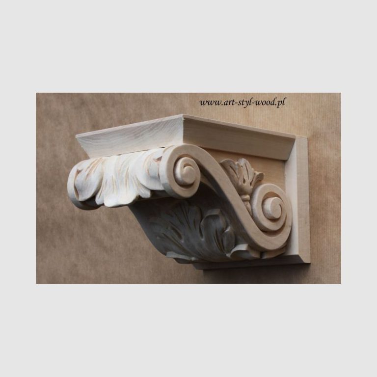 kroksztyn drewniany, drewniany korbel, drewniane ozdoby do mebli kuchennych, ozdobny wspornik drewniany, kapitel drewniany, dekor do stylizowanych kuchni, ornament meblowy, kroksztyn drewniany, korbel drewniany, kapitel drewniany, wspornik drewniany, ozdobny wspornik, wspornik pod okap, rzeźbiony wspornik,